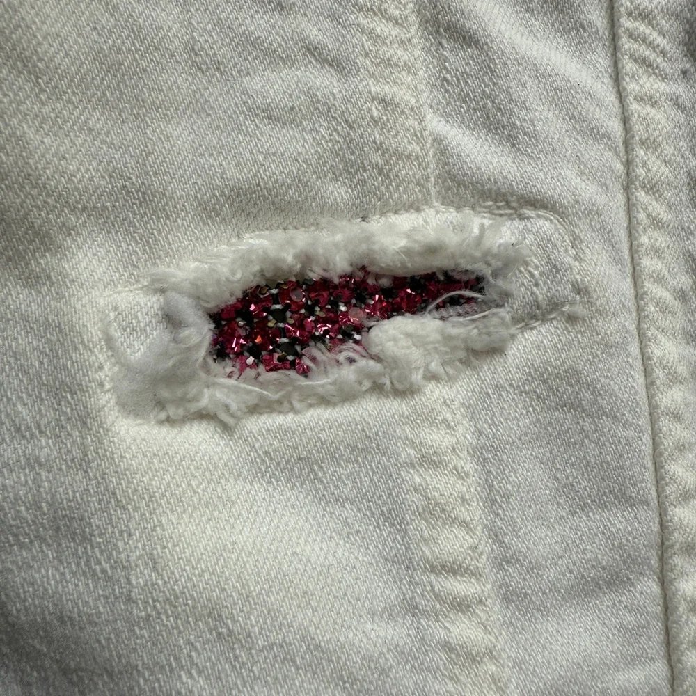 ✨Vintage✨Allen B. By Allen B. Schwartz rhinestone denim jacket., - Picture 4 of 10